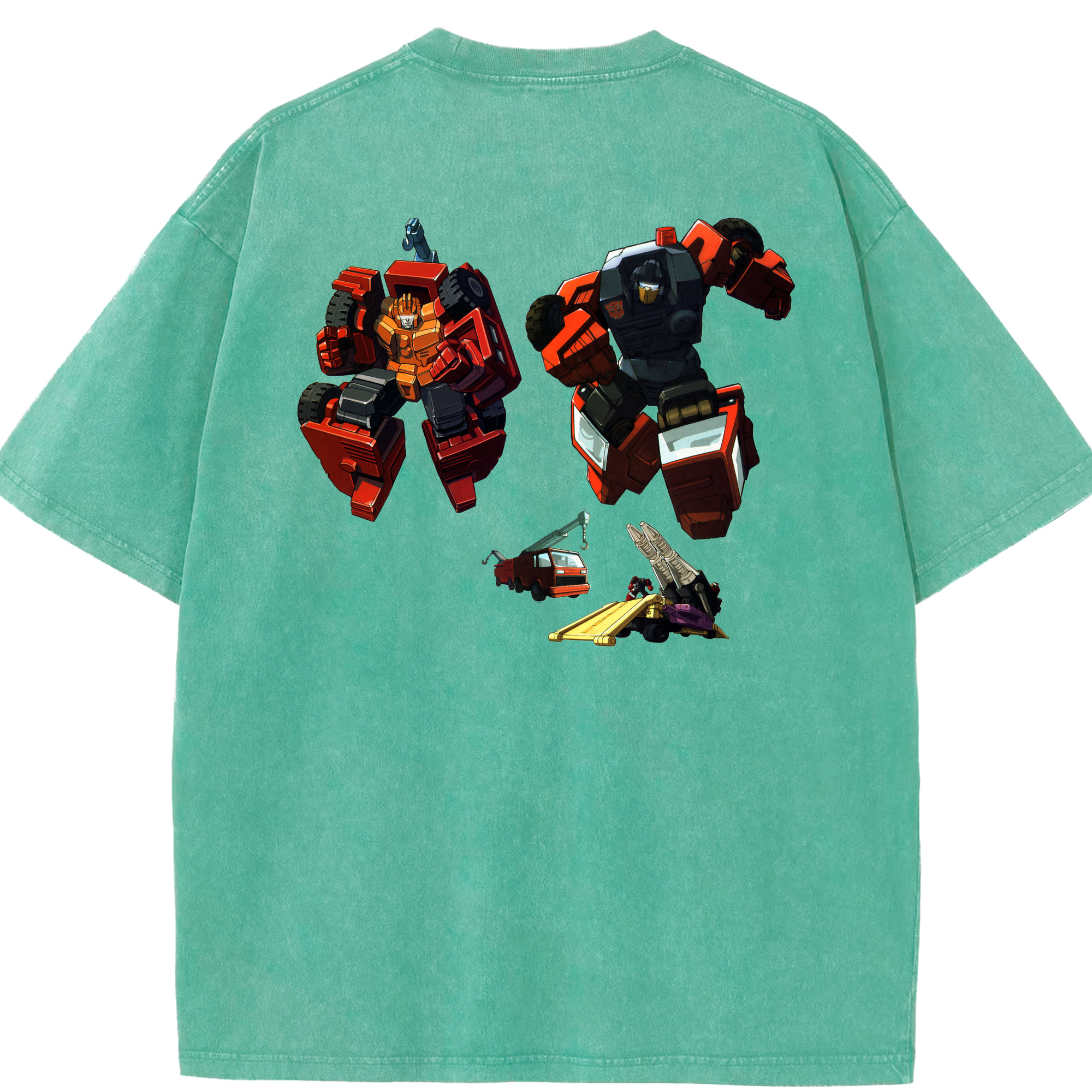 （画像用）  綿100% ヴィンテージ風 半袖Tシャツ（背面プリント）